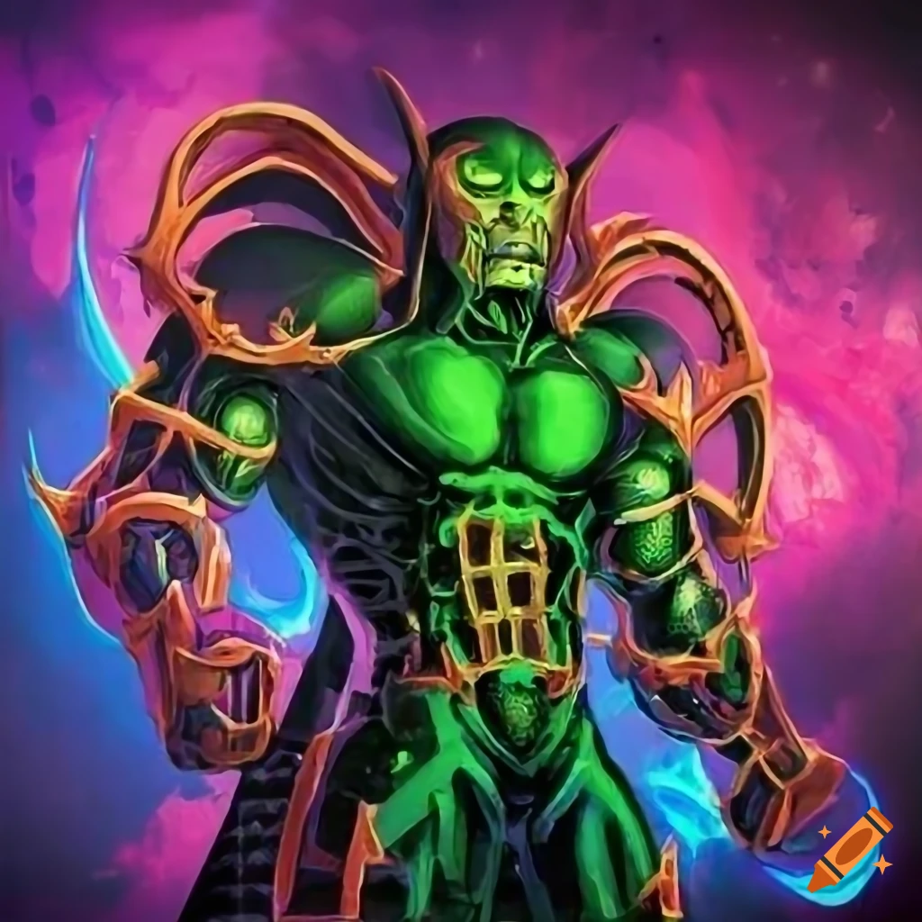 neon art of Annihilus