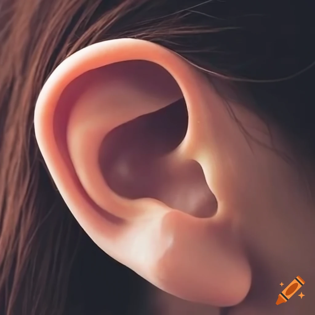 Auriculotherapy with ear acupuncture seeds on Craiyon