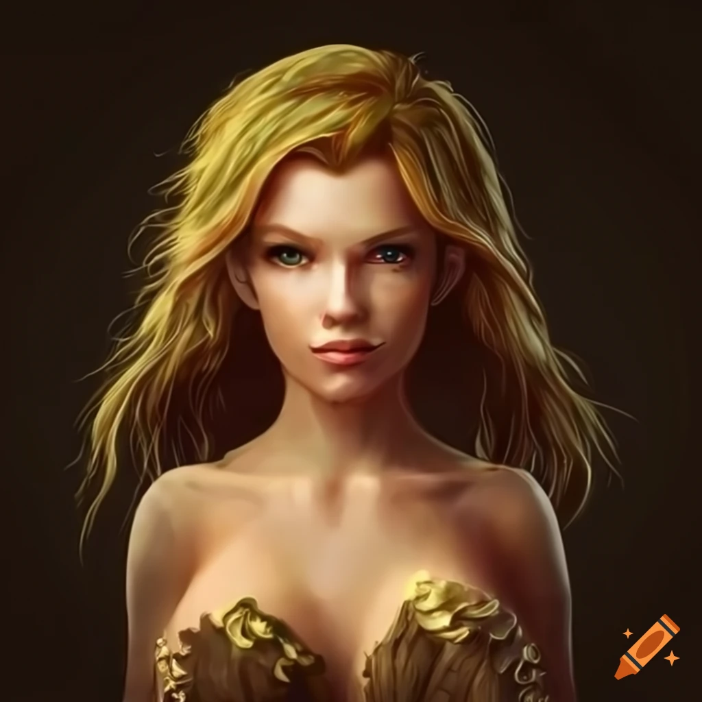 Artwork Of A Female Wood Elf At The Beach On Craiyon