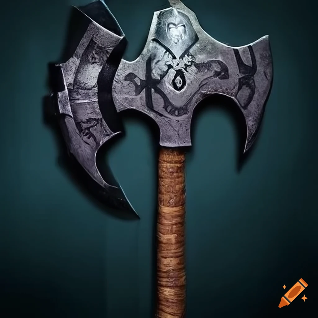Image of an elite magic axe on Craiyon