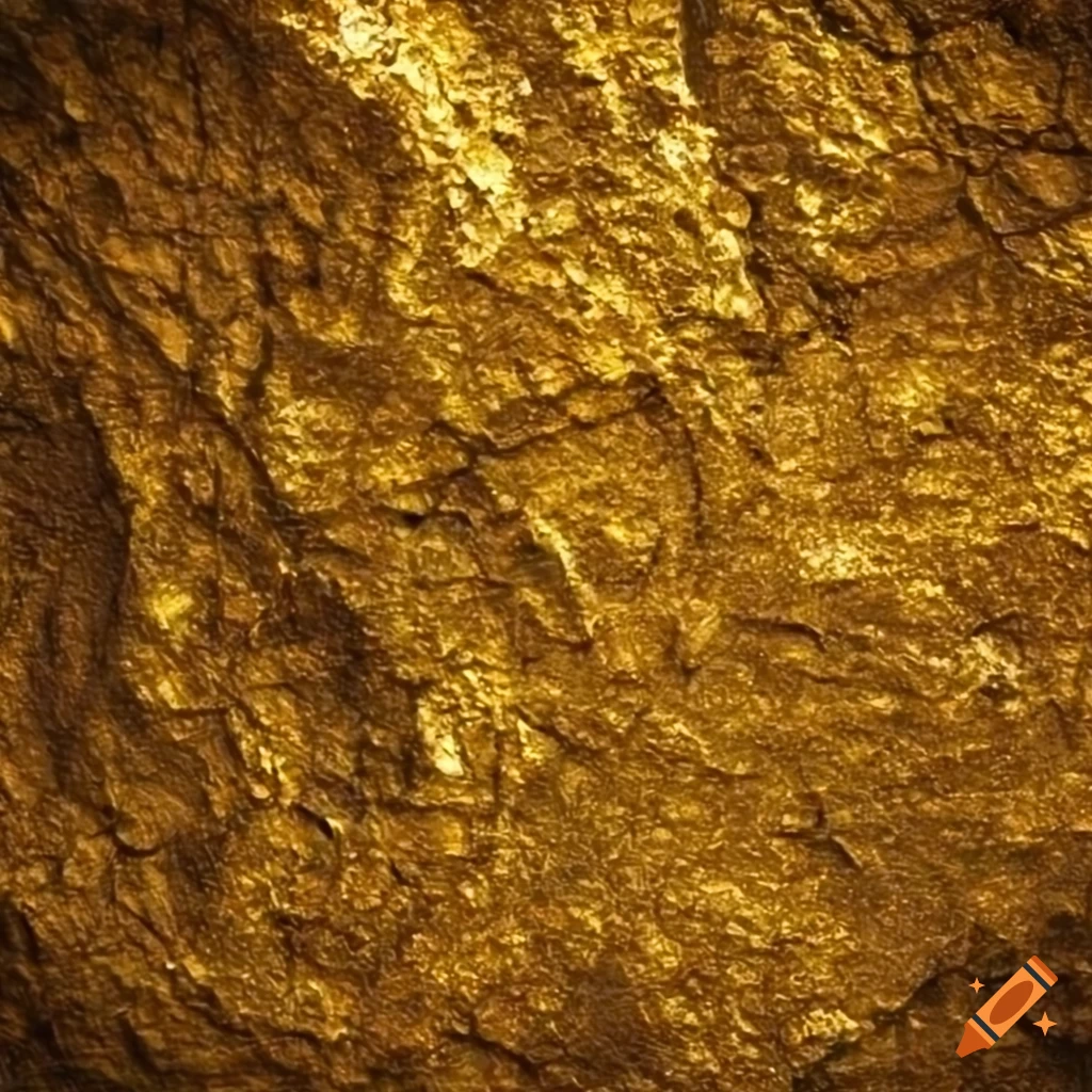 texture of gold embedded in rock