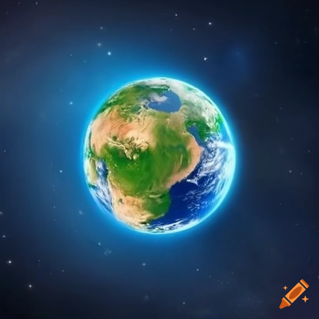 footprints circling around planet earth