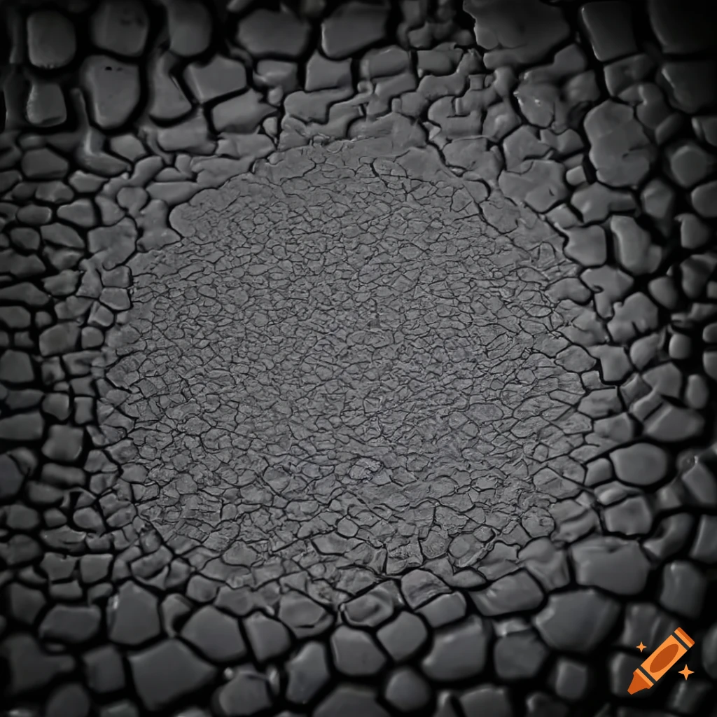 abstract artwork of translucent melting sludge tiles