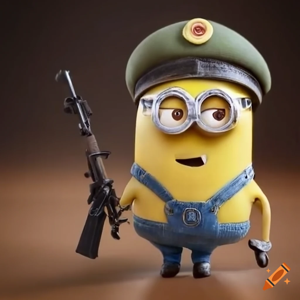minion dressed as a soldier in World War 2
