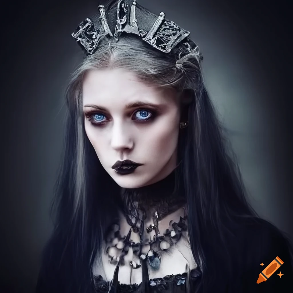portrait of a gothic nordic woman