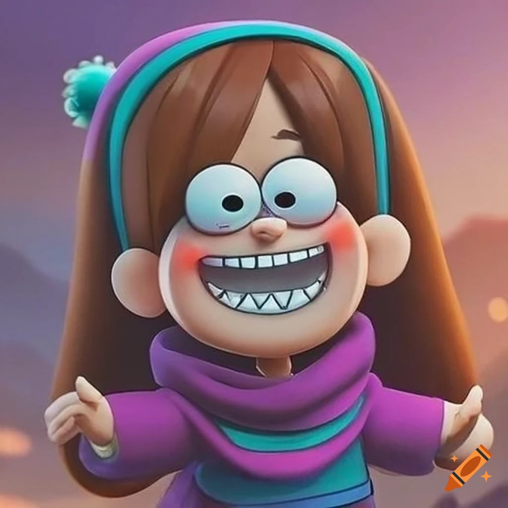 Enhanced highresolution photo of mabel pines on Craiyon