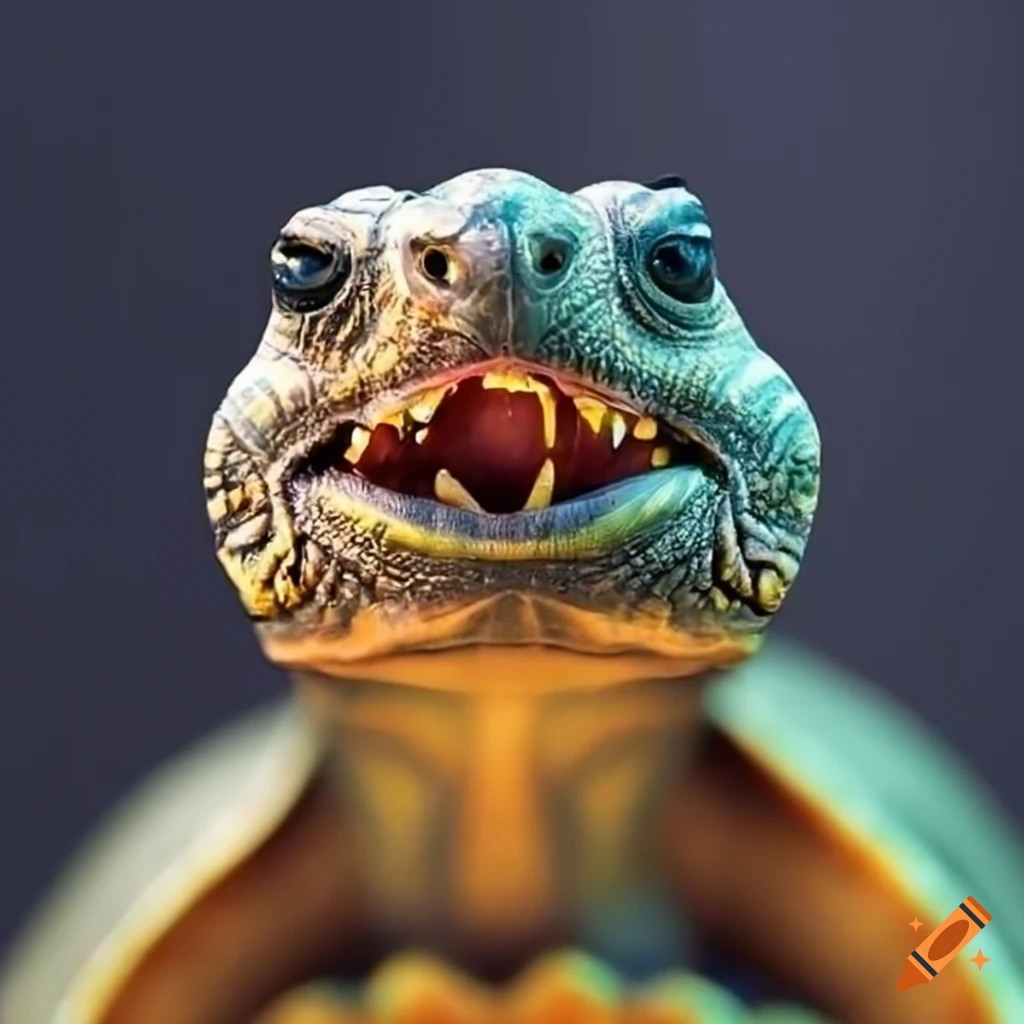 turtle with shades and gold teeth