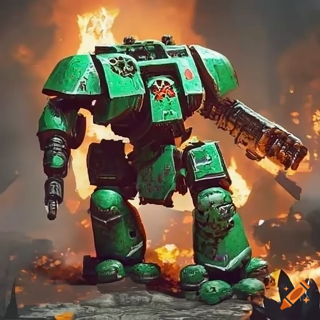 Image of a death guard from warhammer 40k on Craiyon