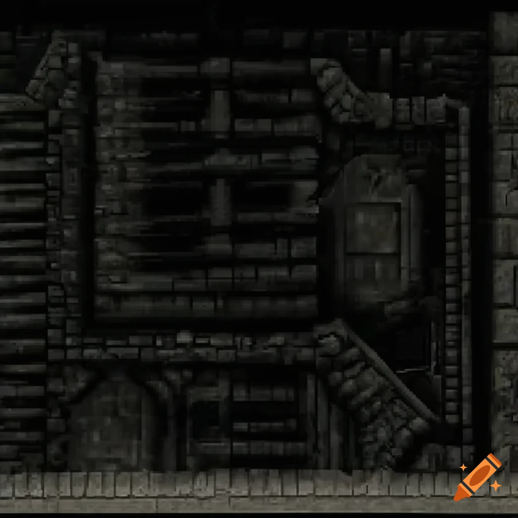 tiles of a metroid game inspired by H R Giger