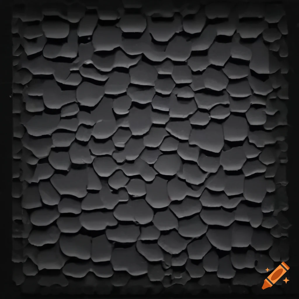 abstract art of melting translucent sludge tiles