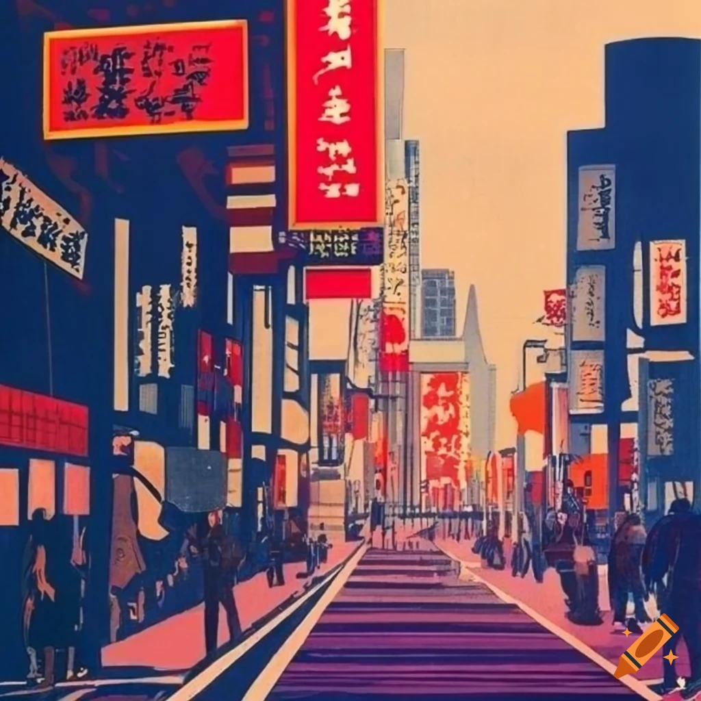 Vintage Tokyo Poster | Poster Tokyo City Japan