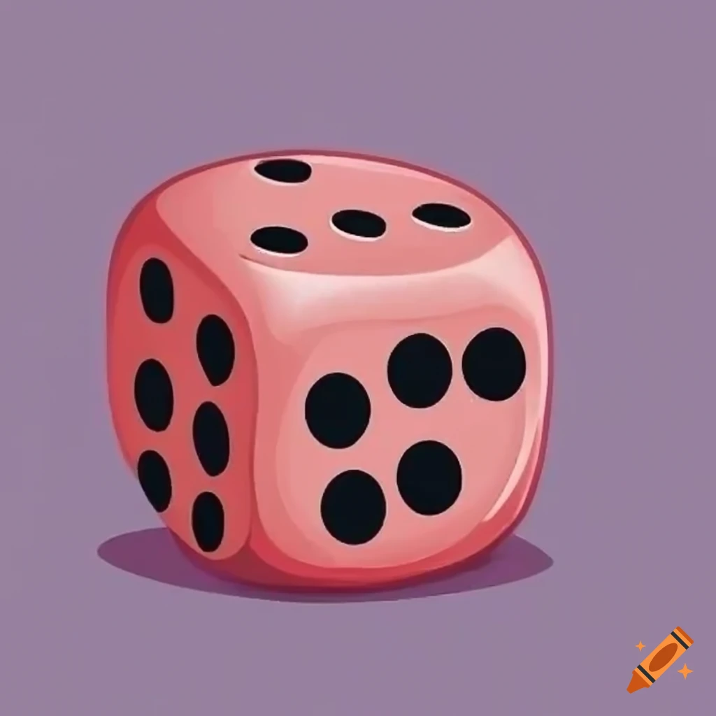 Animated dice with numbers and images on craiyon