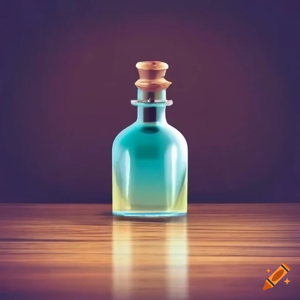 Potion Of Invincibility On A Wooden Desk On Craiyon