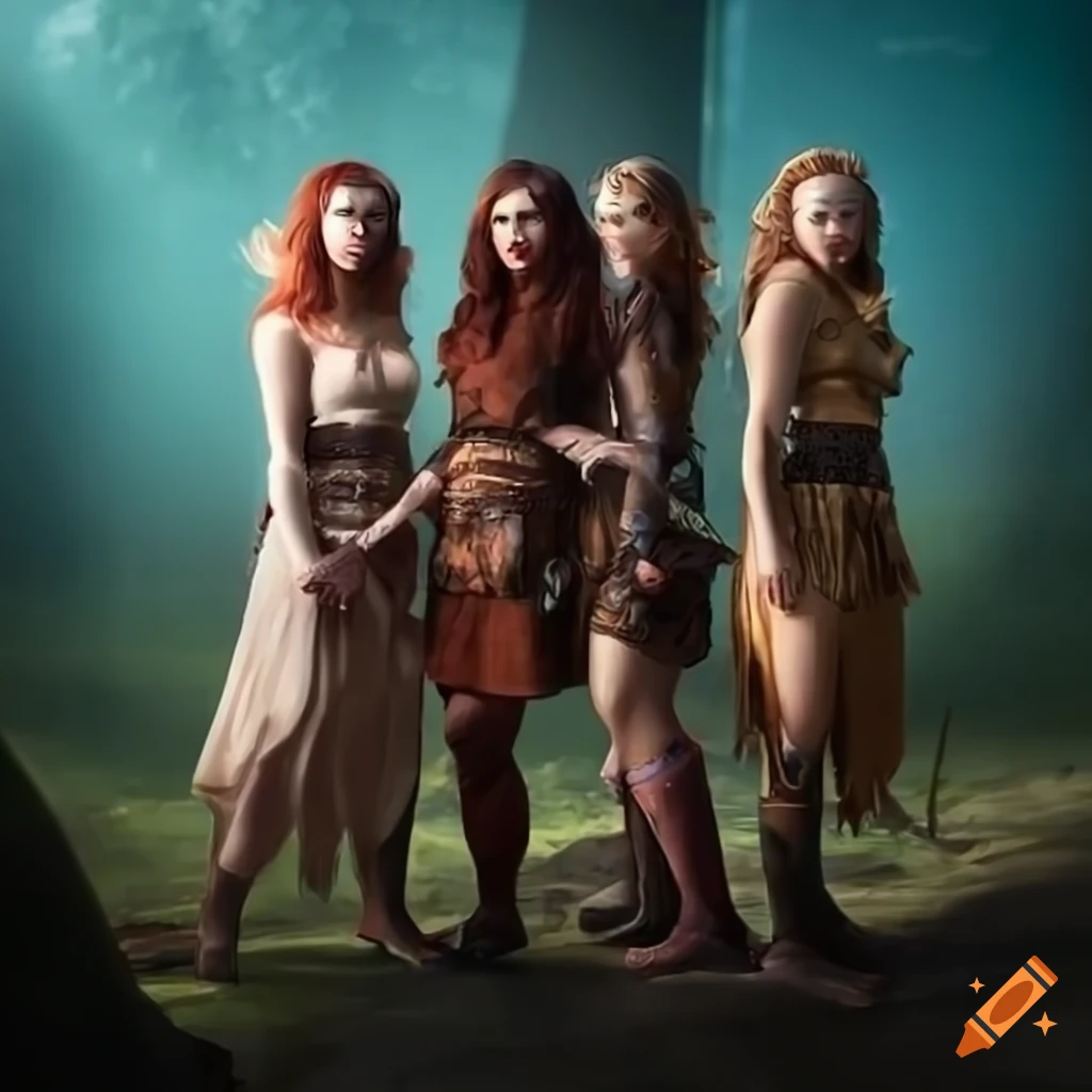 Cover art of three female fantasy adventurers