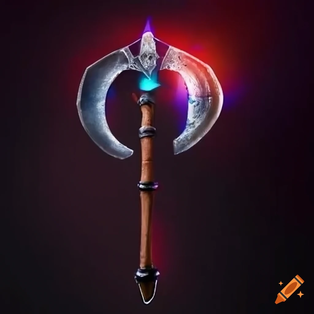 Image of an elite magic axe on Craiyon