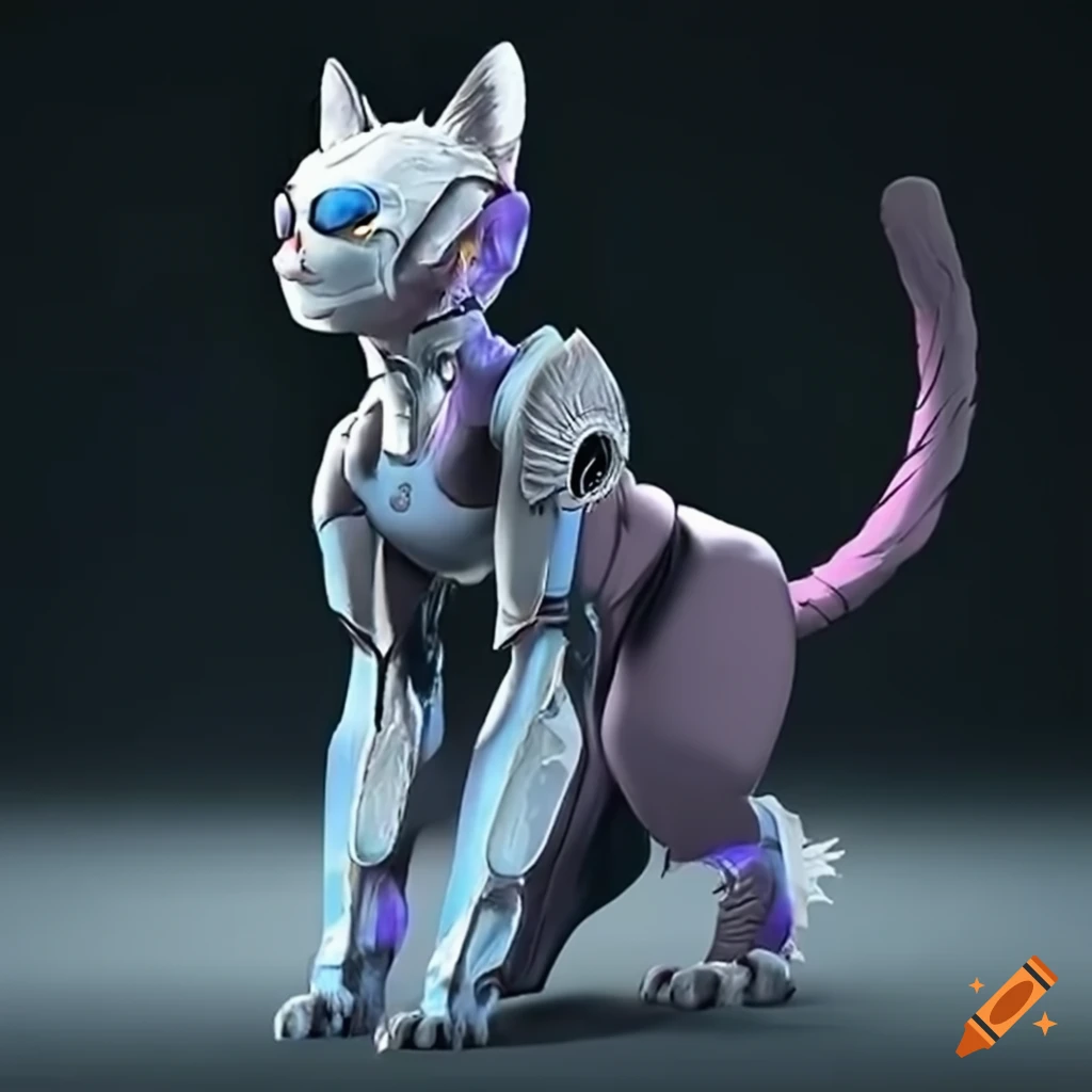 Sci Fi Cat Robot on Craiyon