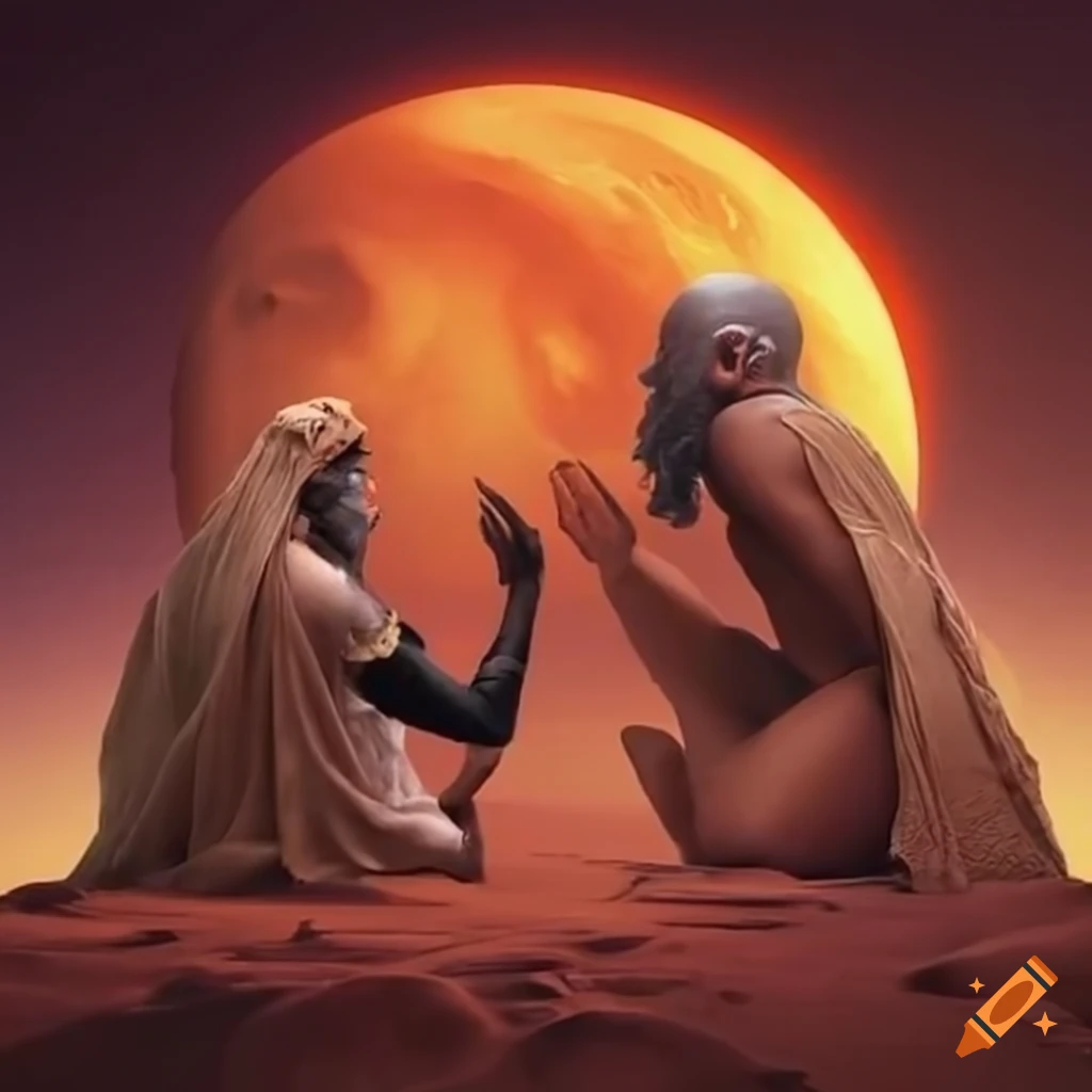 conversation between Gods on Mars