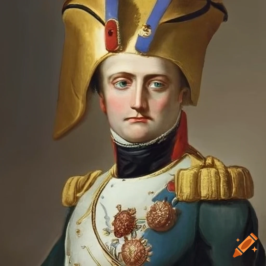 Satirical depiction of napoleon wearing a pharaoh hat