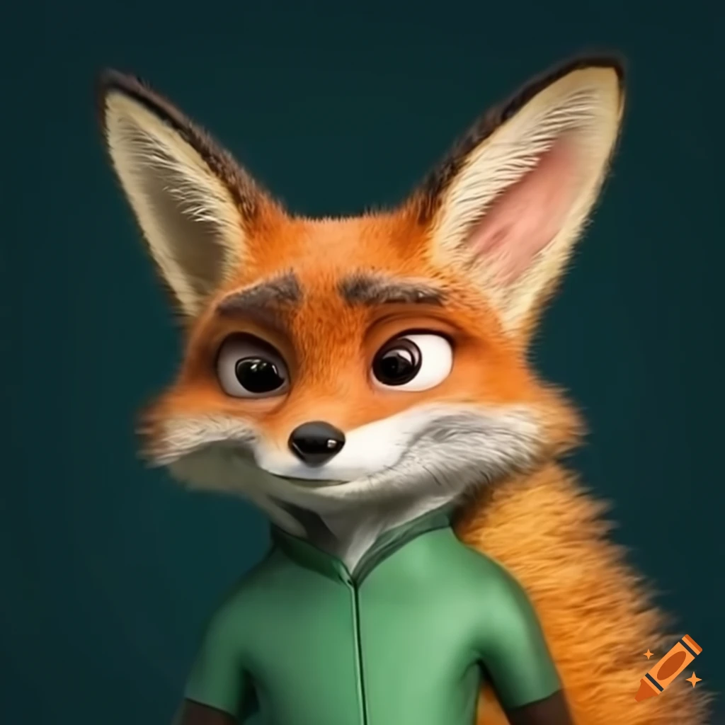 image of a stylish male fox in Zootopia