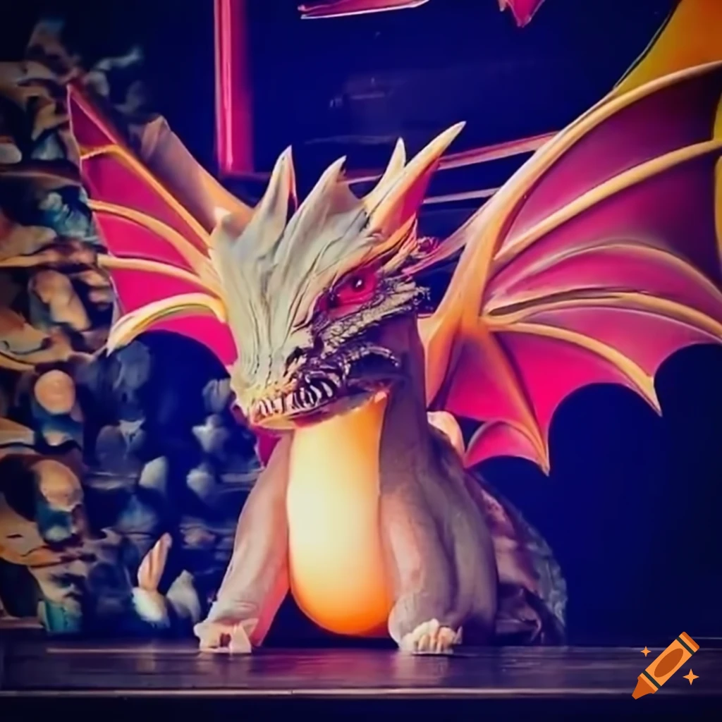 dragon in a shop counter