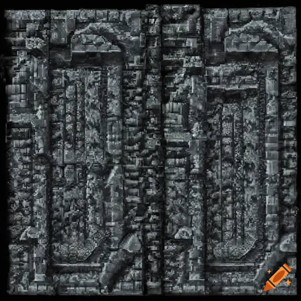 tiles with H.R. Giger-inspired designs for a Metroid-like game