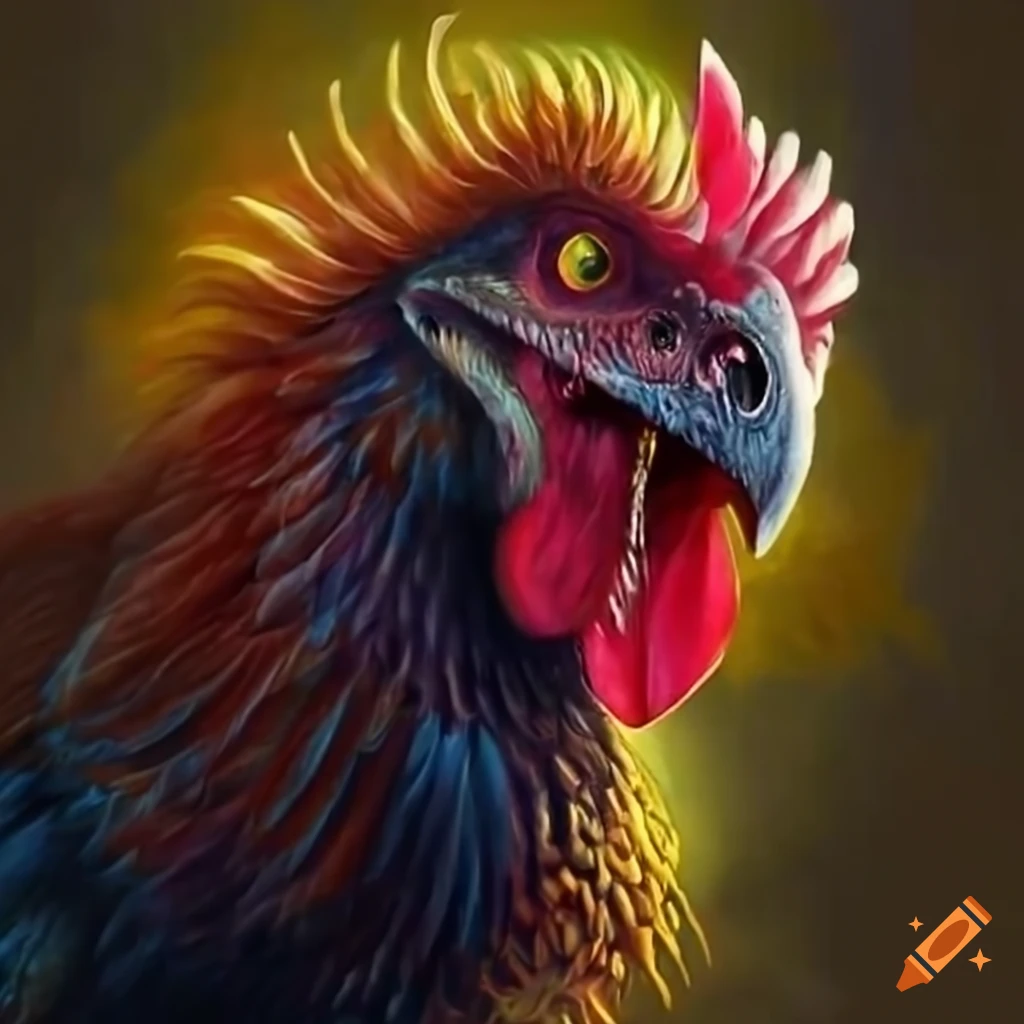 Image of a monster chicken dinosaur
