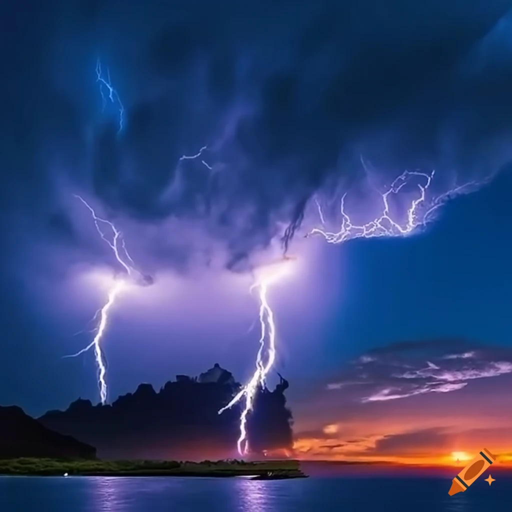 lightning over Hawaii