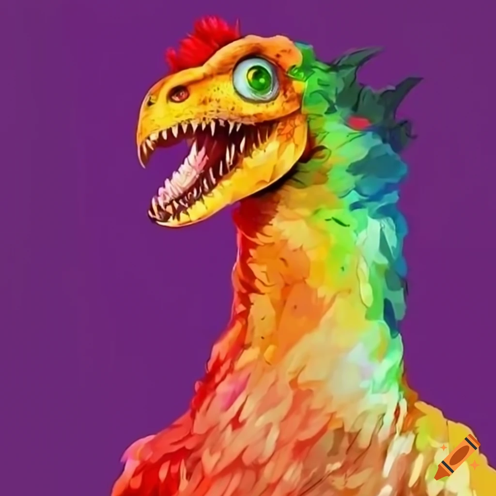 Image of a monster chicken dinosaur