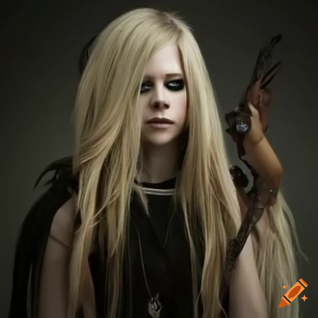 Avril Lavigne dressed as a fantasy elf