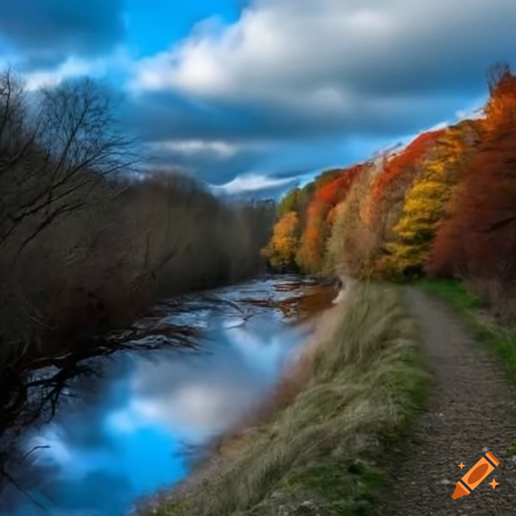 scenic path surrounded by nature