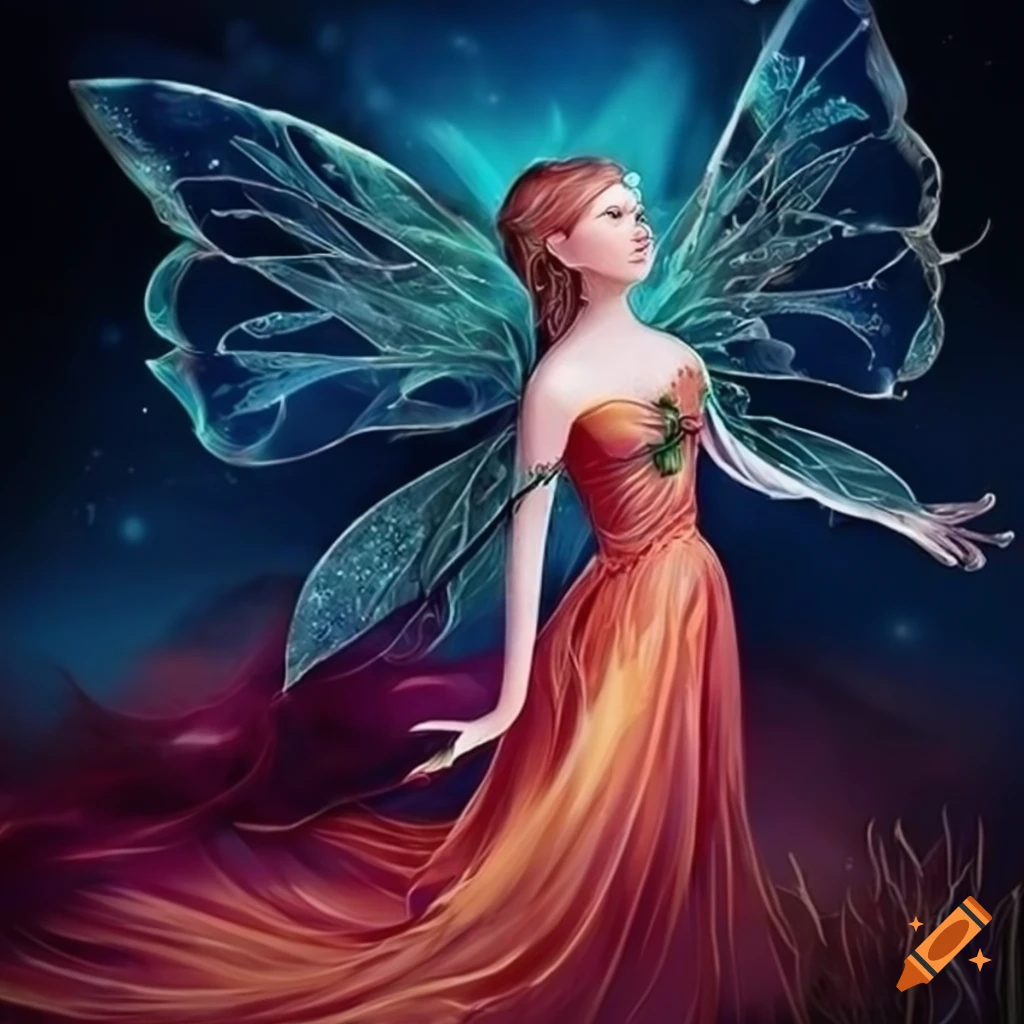Captivating artwork of a fairy princess on Craiyon