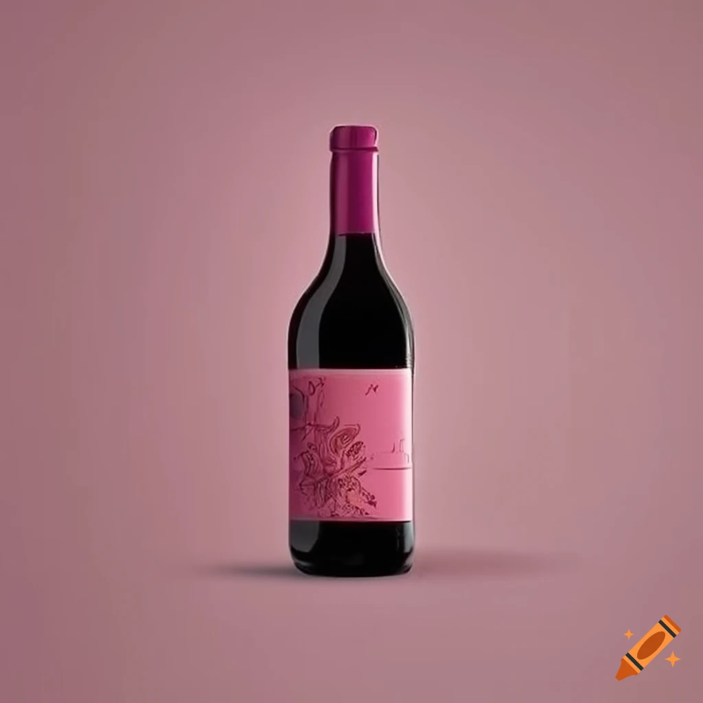 3 bottles of rosé wine etiquettes