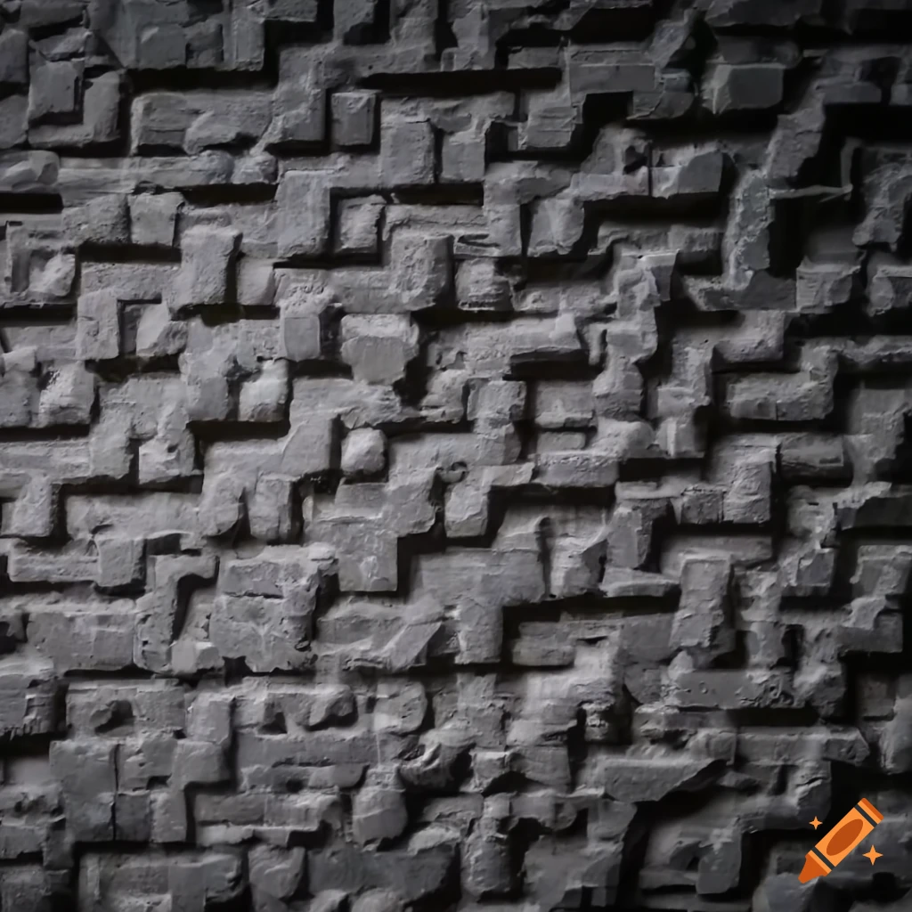 wall made of H R Giger-like bricks in a Metroid-like setting