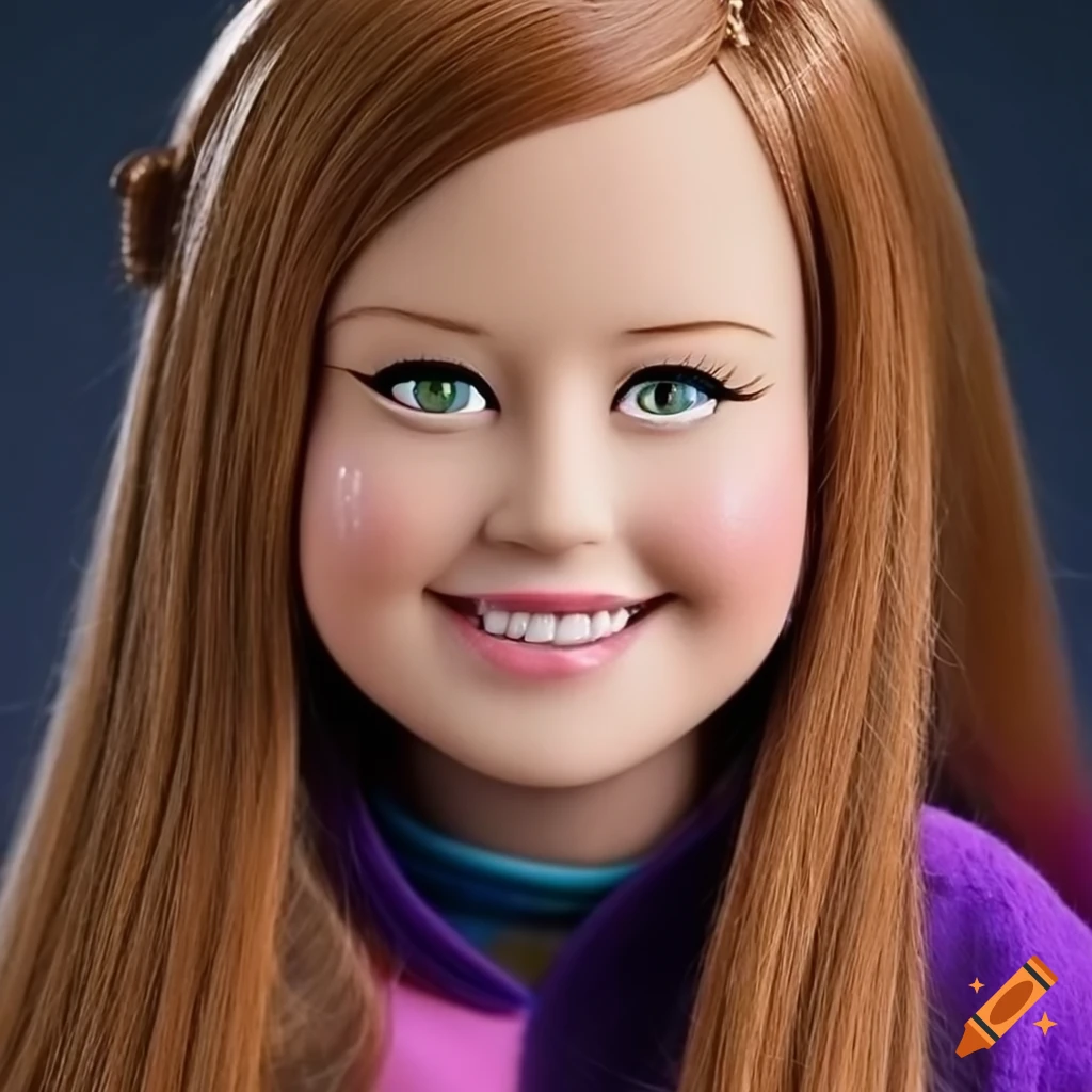 Realistic portrait of mabel pines from gravity falls