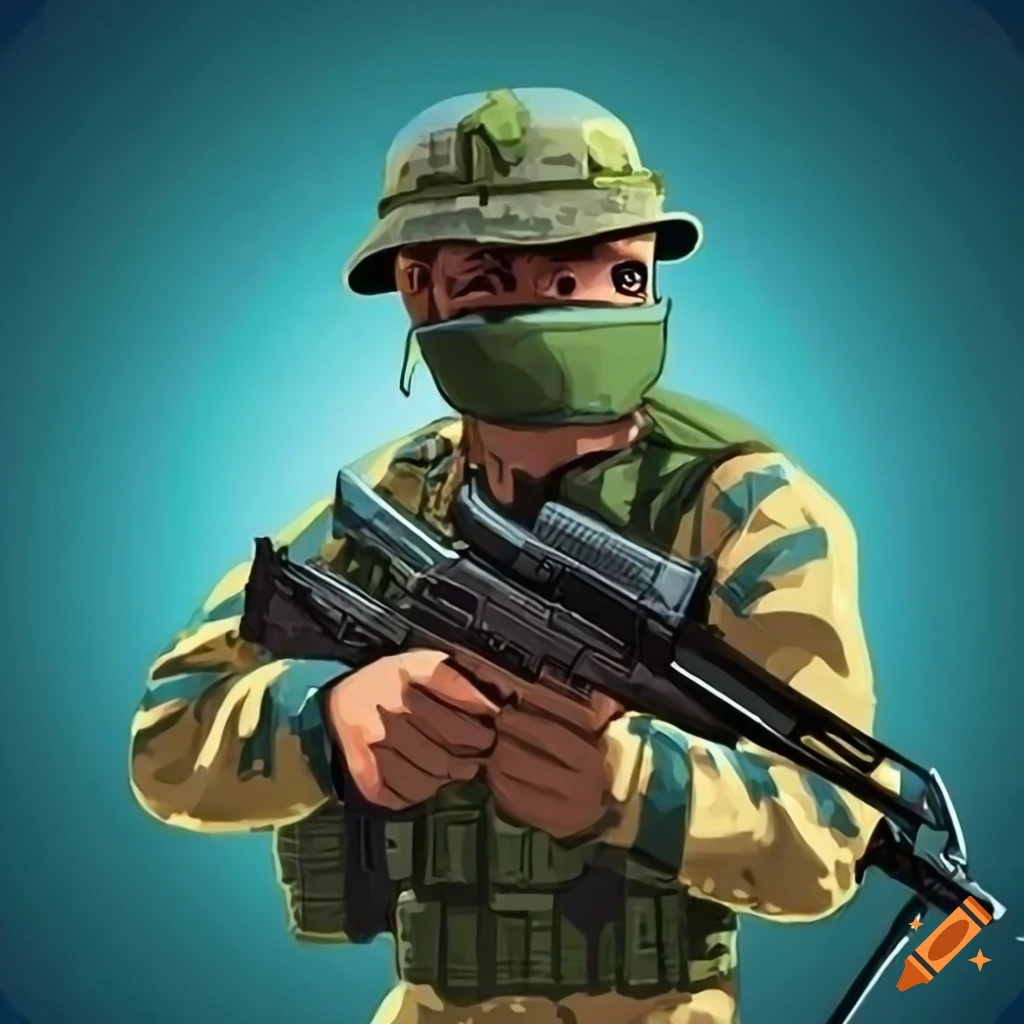 Soldier With A Stylish Casual Look On Craiyon
