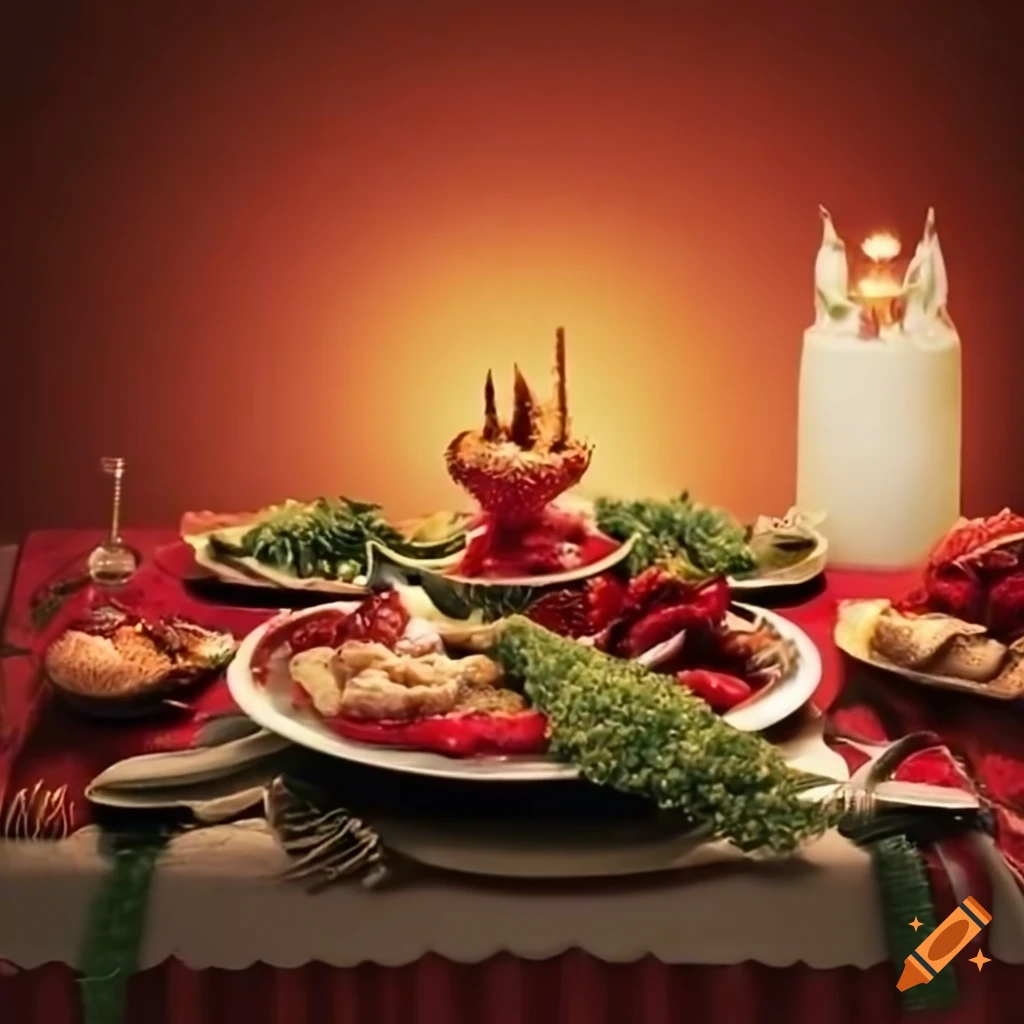 Festive Christmas Food Table On Craiyon festive-christmas-food-table-on-craiyon