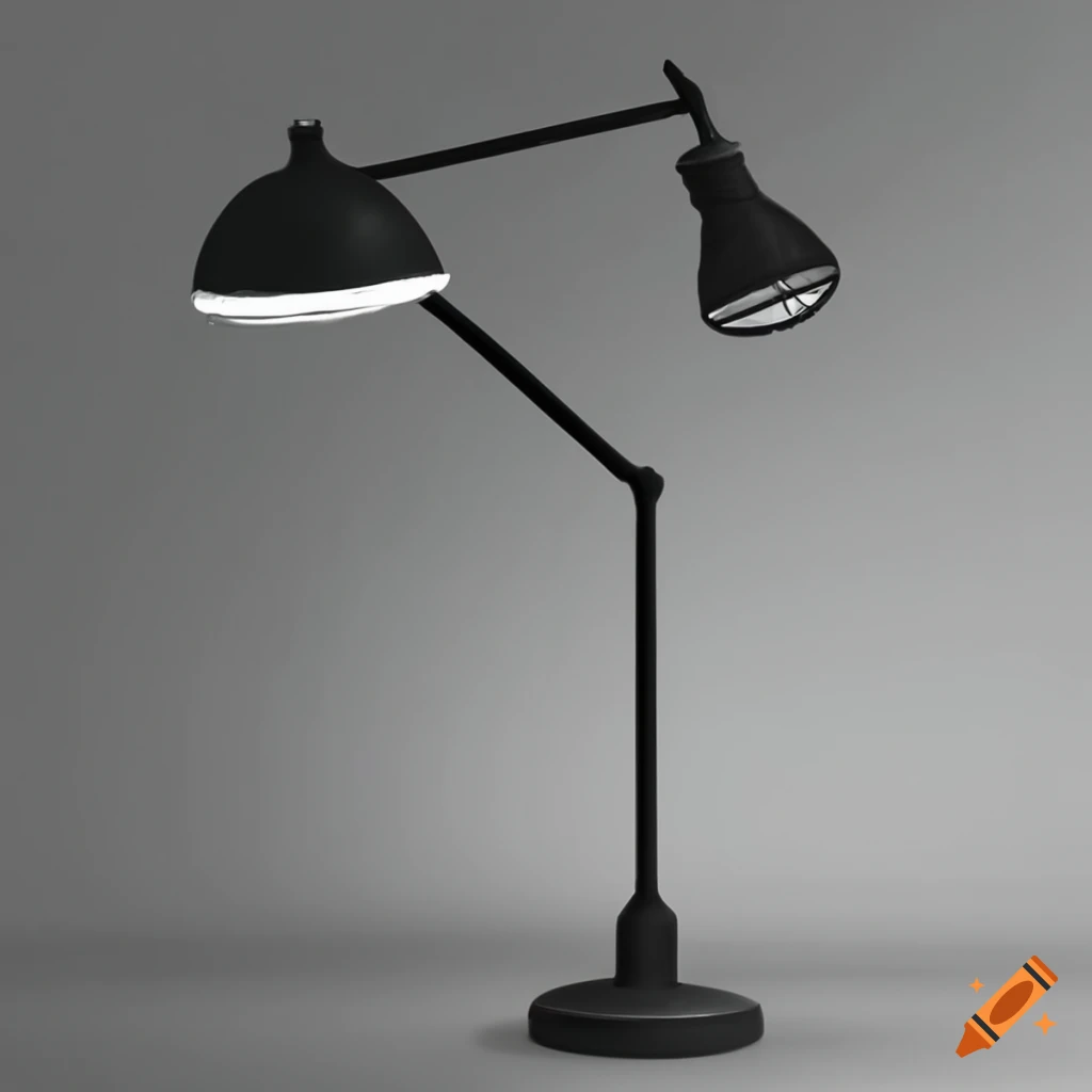 Lampara de escritorio con doble foco on Craiyon