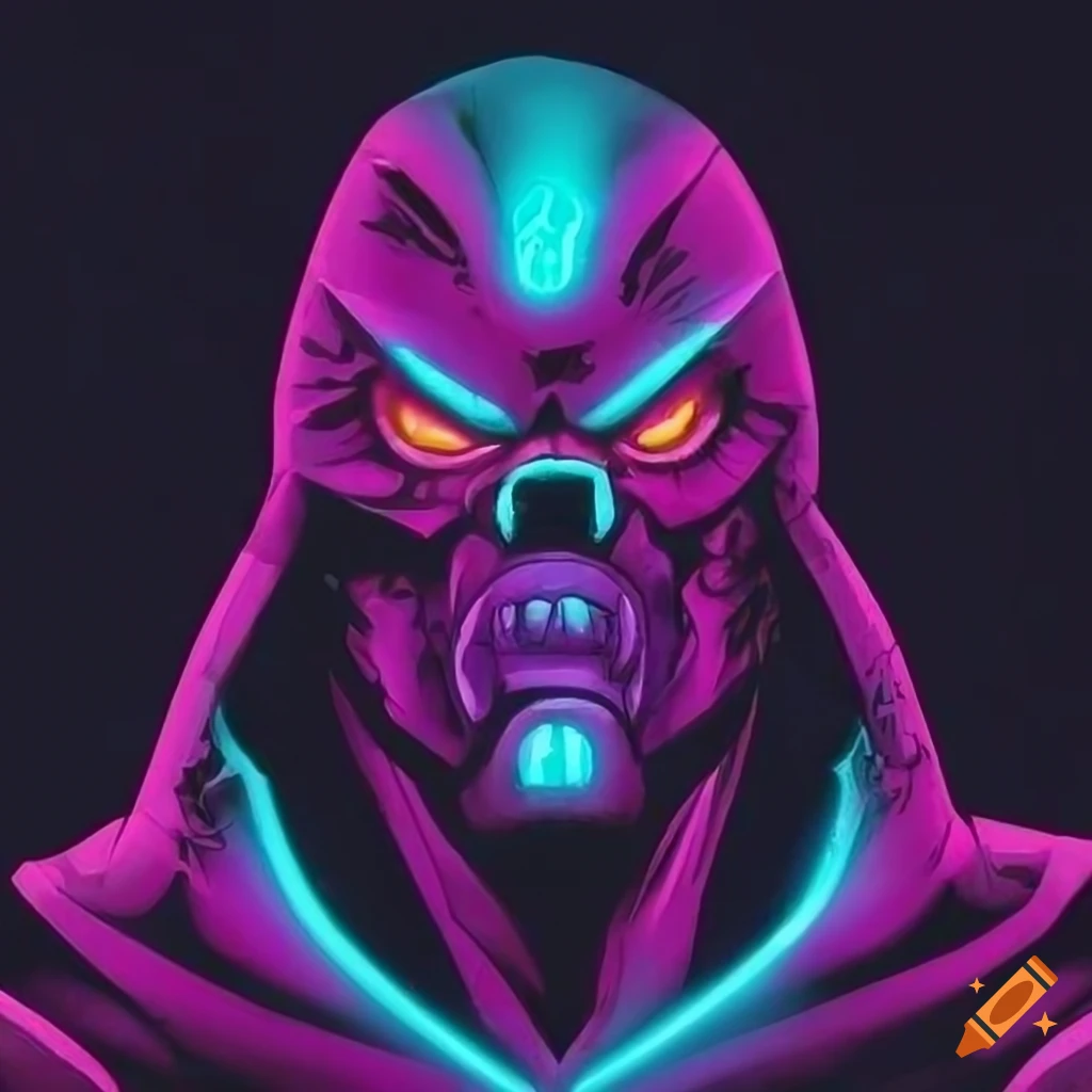 neon art of Annihilus