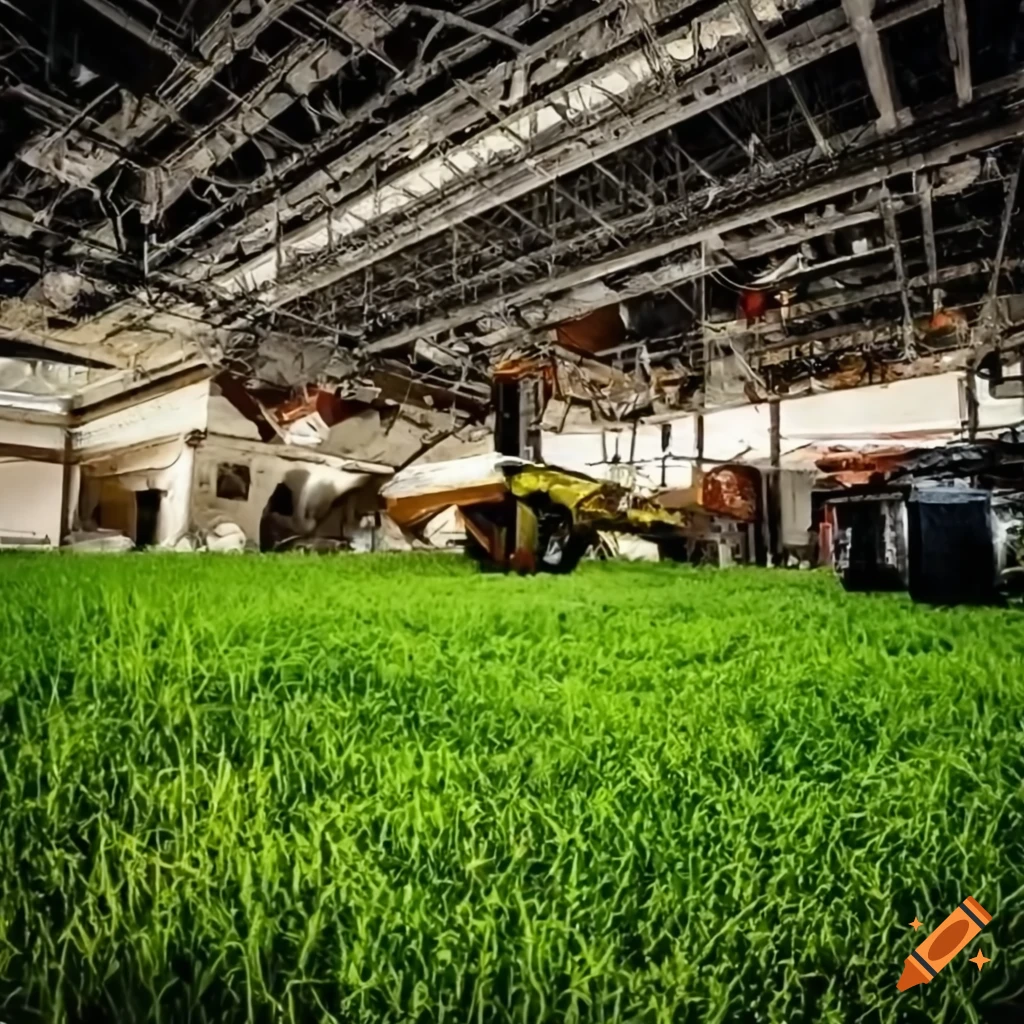 indoor urban farm in a mall