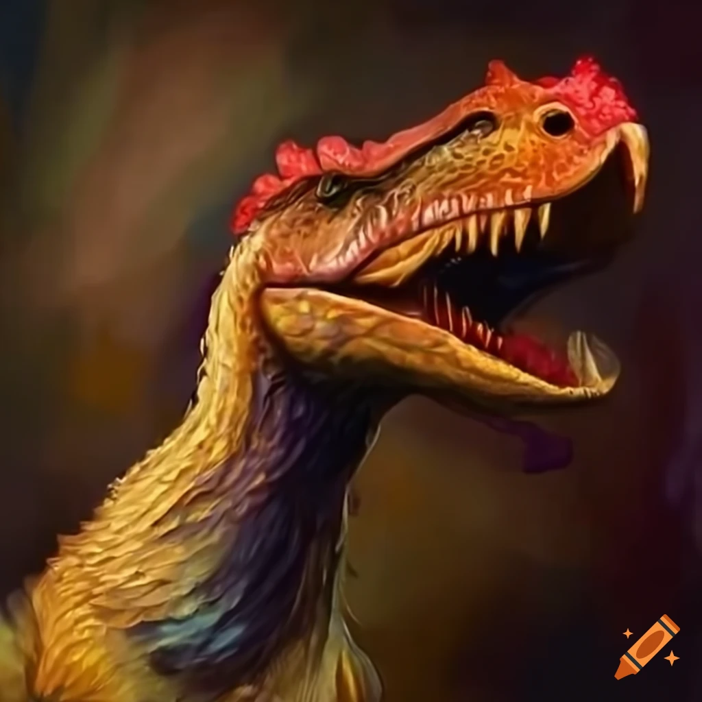 image of a monster chicken dinosaur