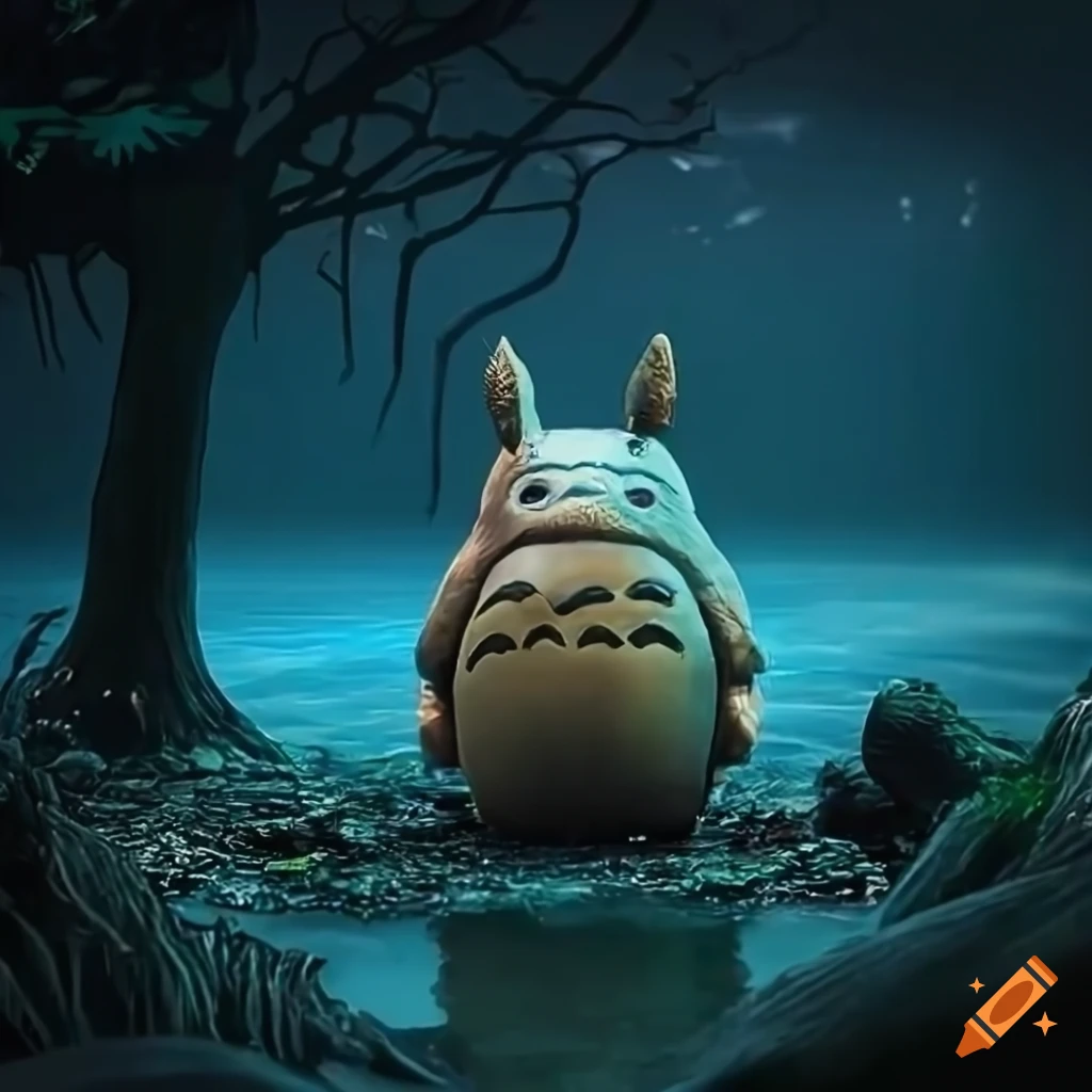 Totorowilderness blade runner video game diorama on Craiyon