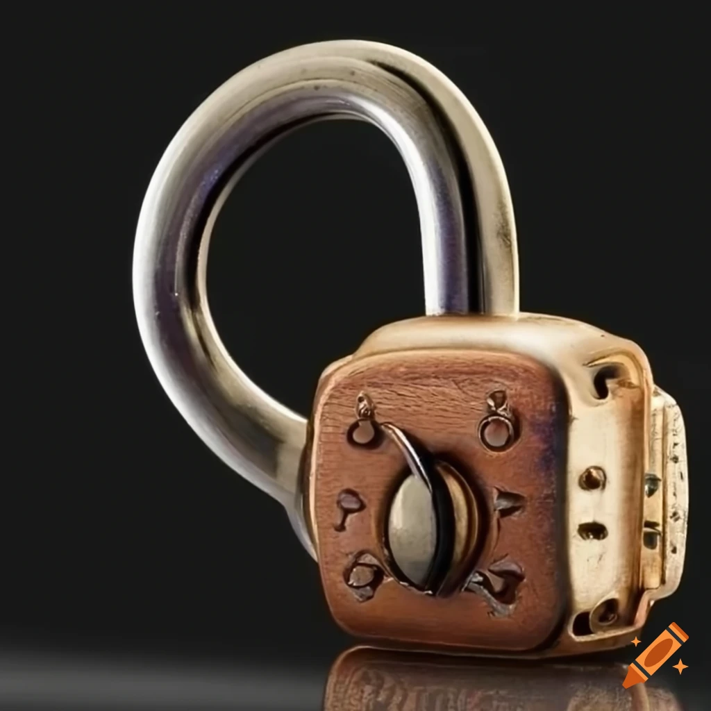 Combination lock with six adjustment wheels on Craiyon