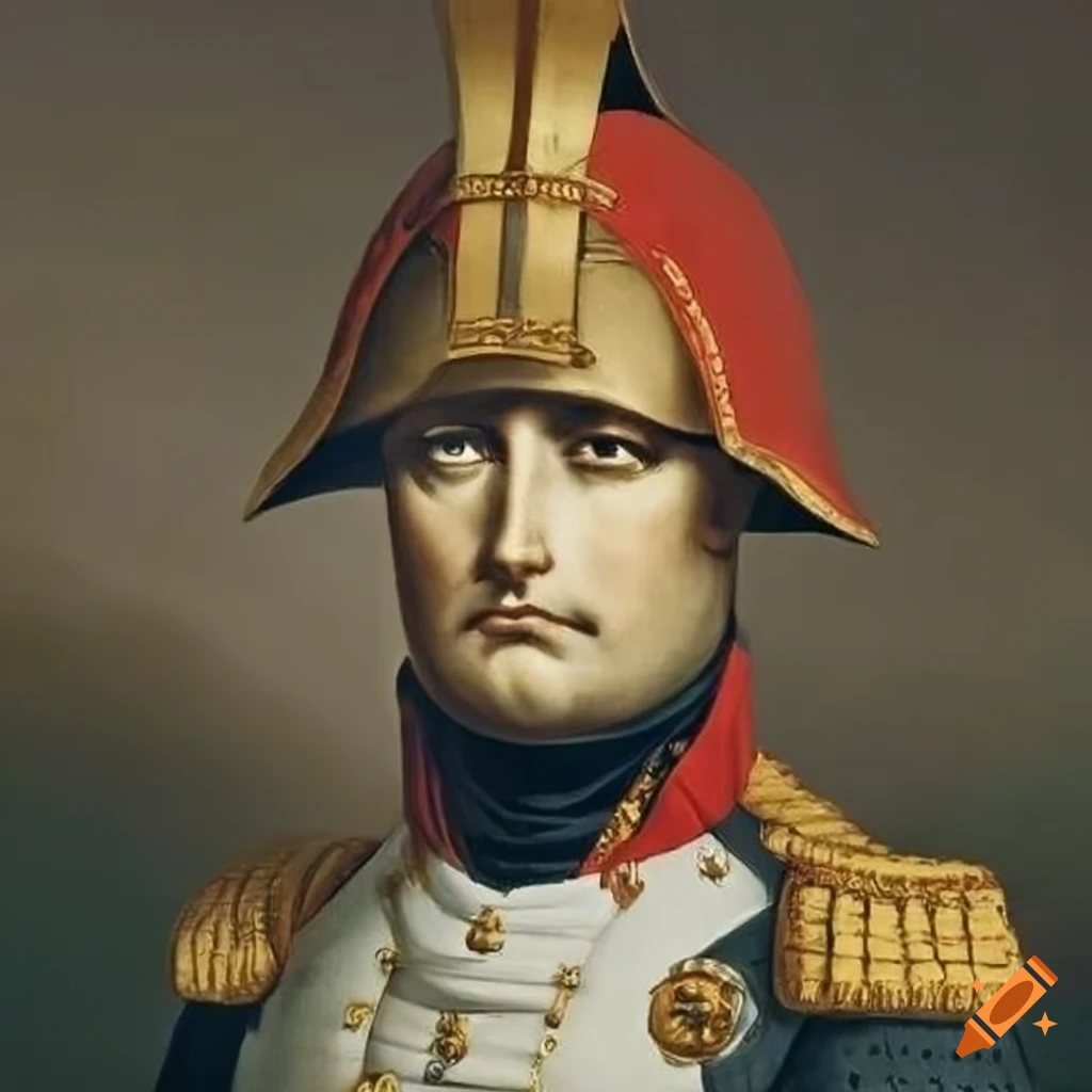 Mashup of napoleon bonaparte and a samurai helmet