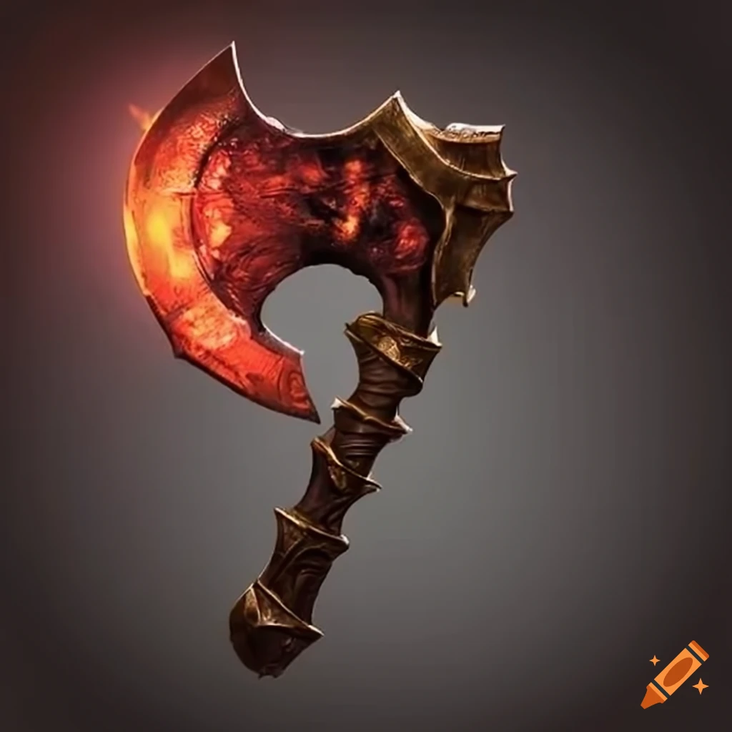 Image of an elite magic axe on Craiyon