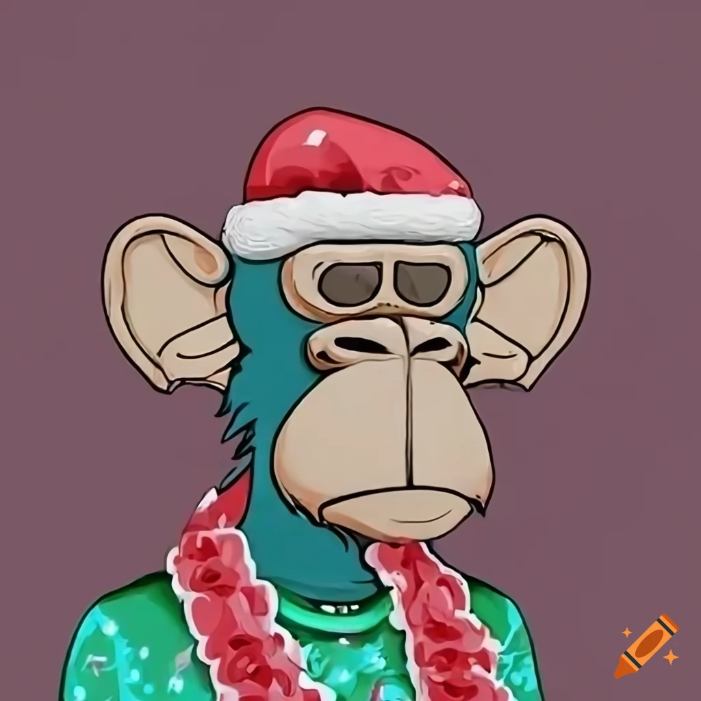digital-art-of-a-christmas-themed-bored-ape
