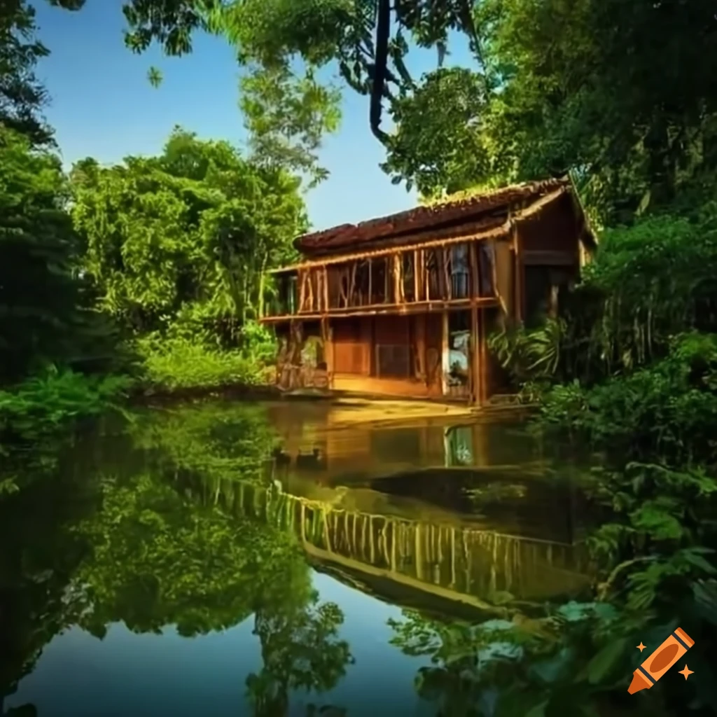 House Near A River In The Jungle house-near-a-river-in-the-jungle