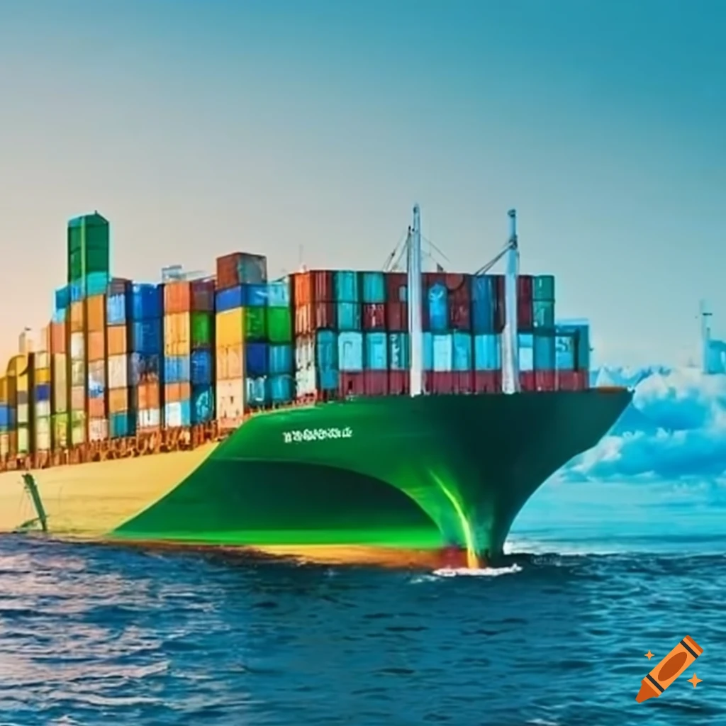 Green Shipping Concept On Craiyon