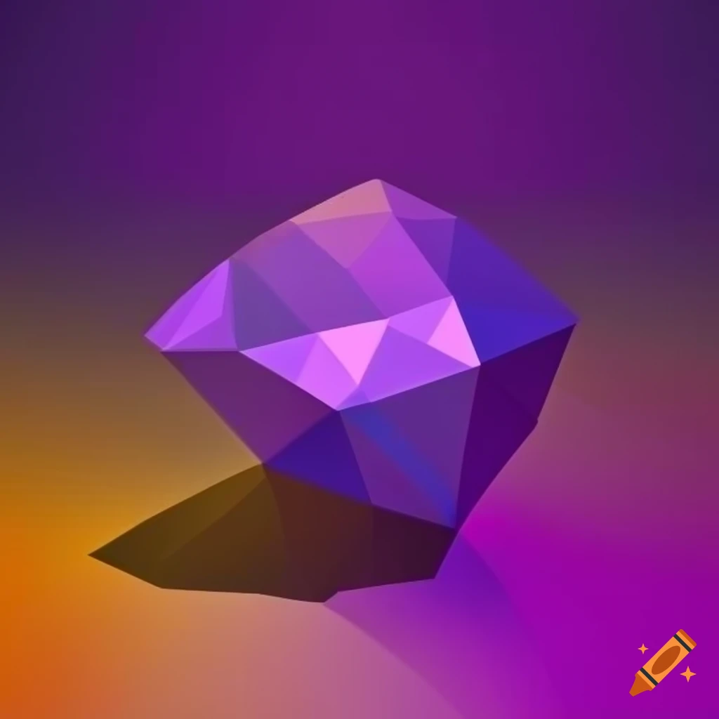 colorful-low-poly-model-of-a-diamond-on-craiyon