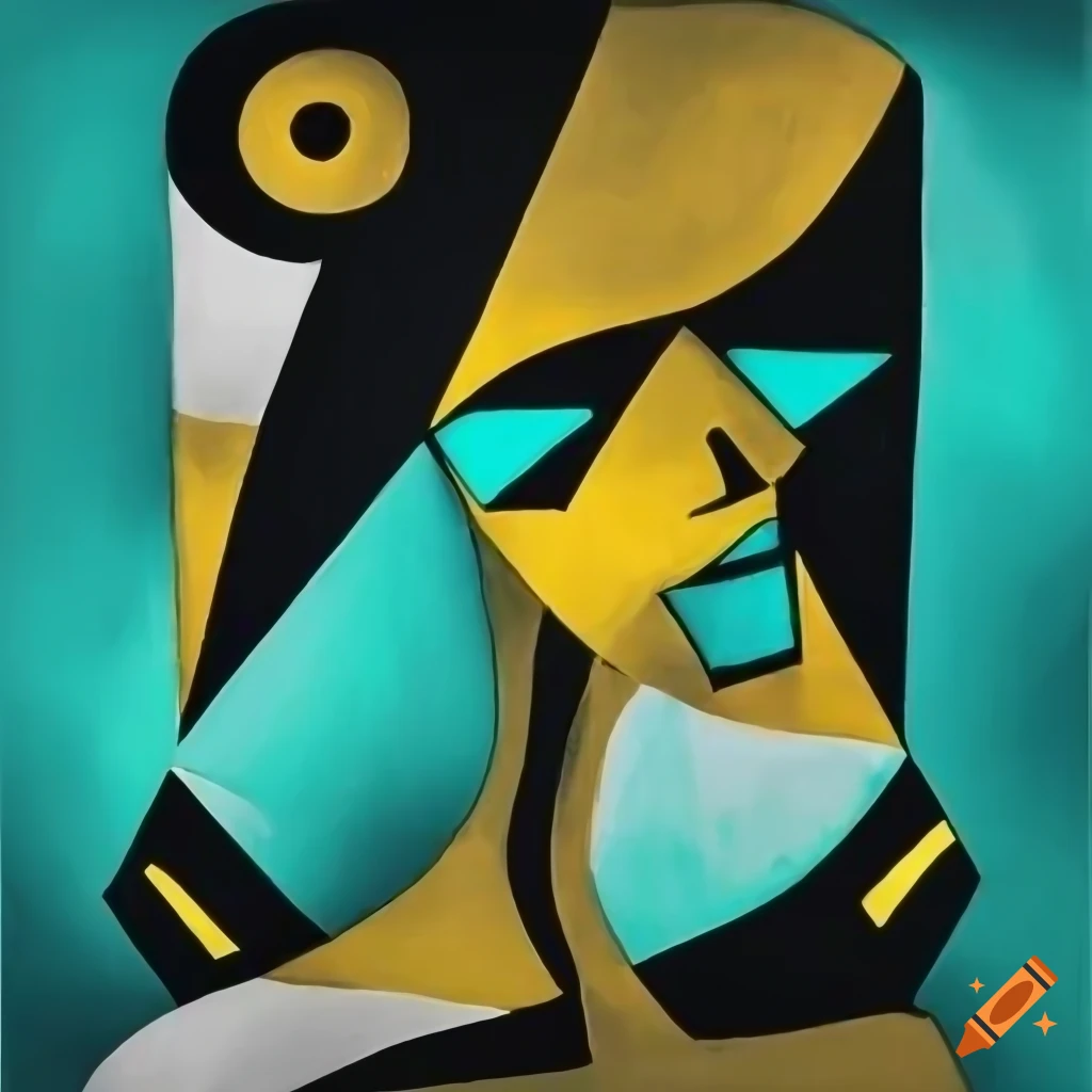 surrealist black and white doodles with pops of fuchsia, yellow, and turquoise