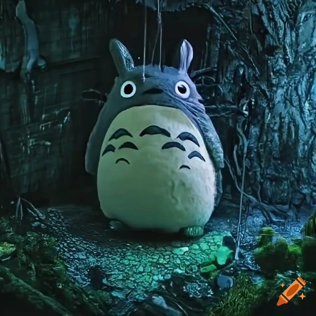 Totoro Blade Runner themed Diorama